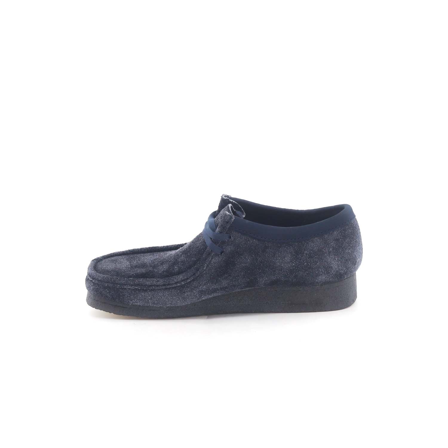 Clarks Wallabee Camoscio Ink Hairy